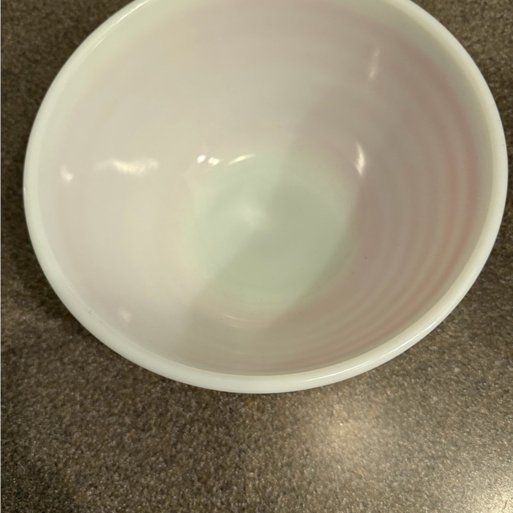 Vintage Pyrex Pink Striped Bowl - Picture 2 of 5